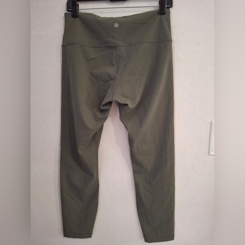 Lululemon Athletica Olive Green Leggings Size 10.
